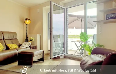 Ferienwohnung  Deichkind de BAAB Nordseeluft vom Balkon aus schnuppern