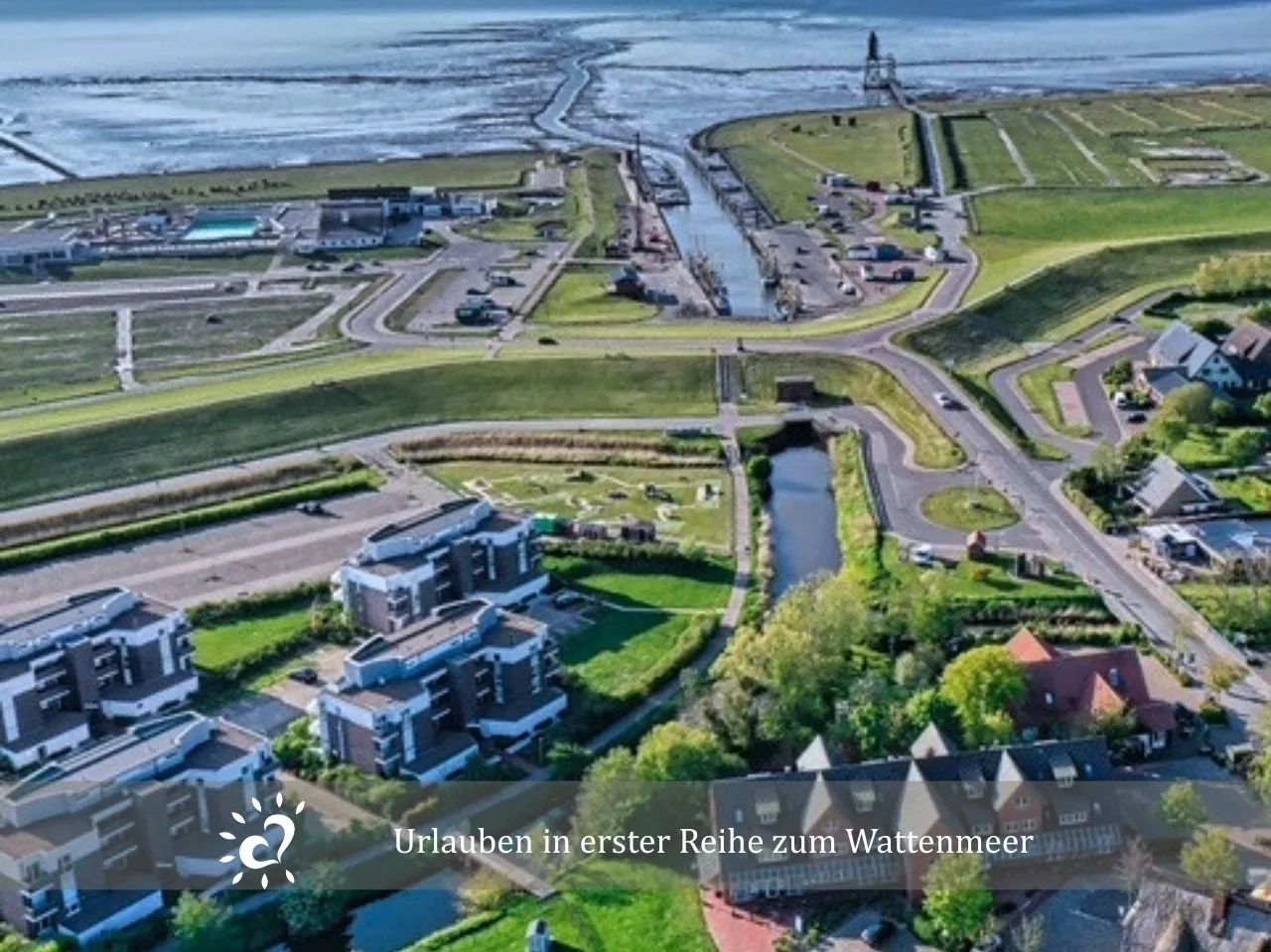 Ferienwohnung  De Spant mit Blick auf das Wattenmeer