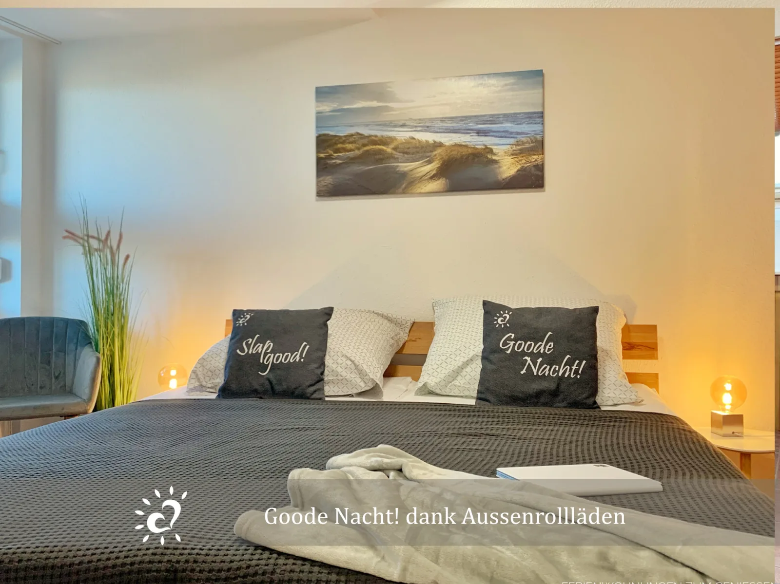 Ferienwohnung  De Spant mit Blick auf das Wattenmeer