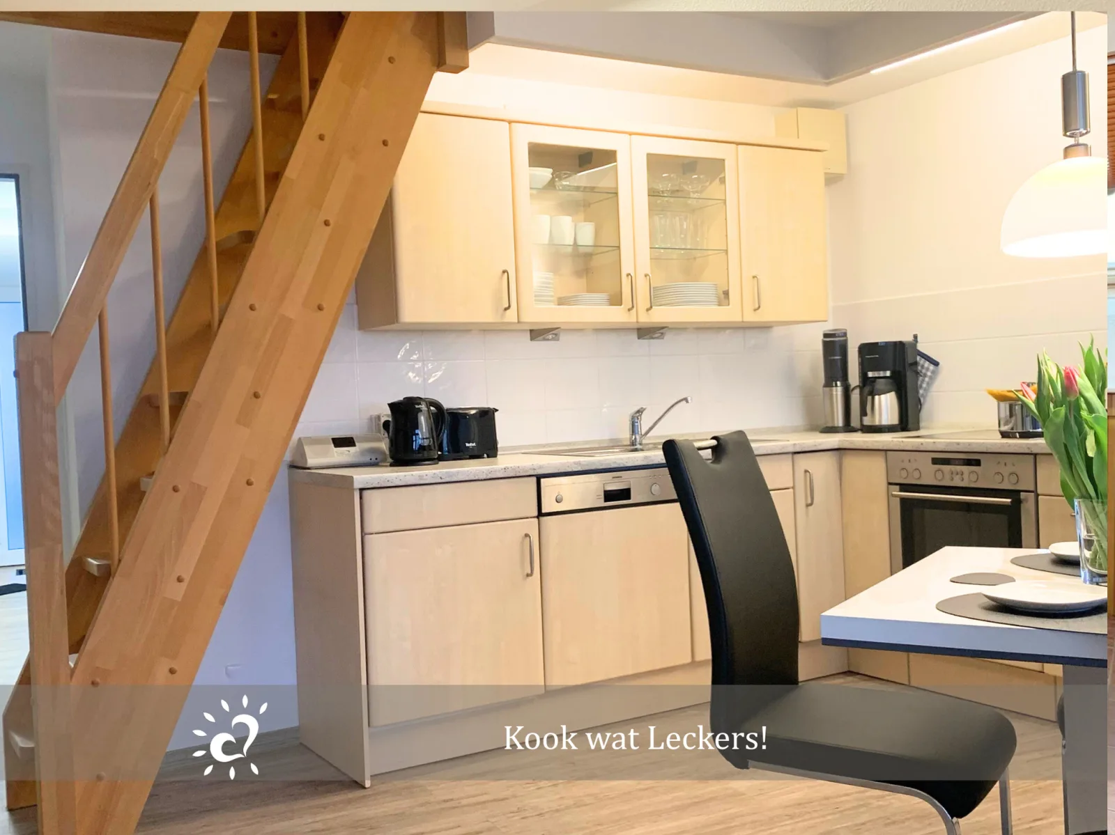 Ferienwohnung  De Spant mit Blick auf das Wattenmeer