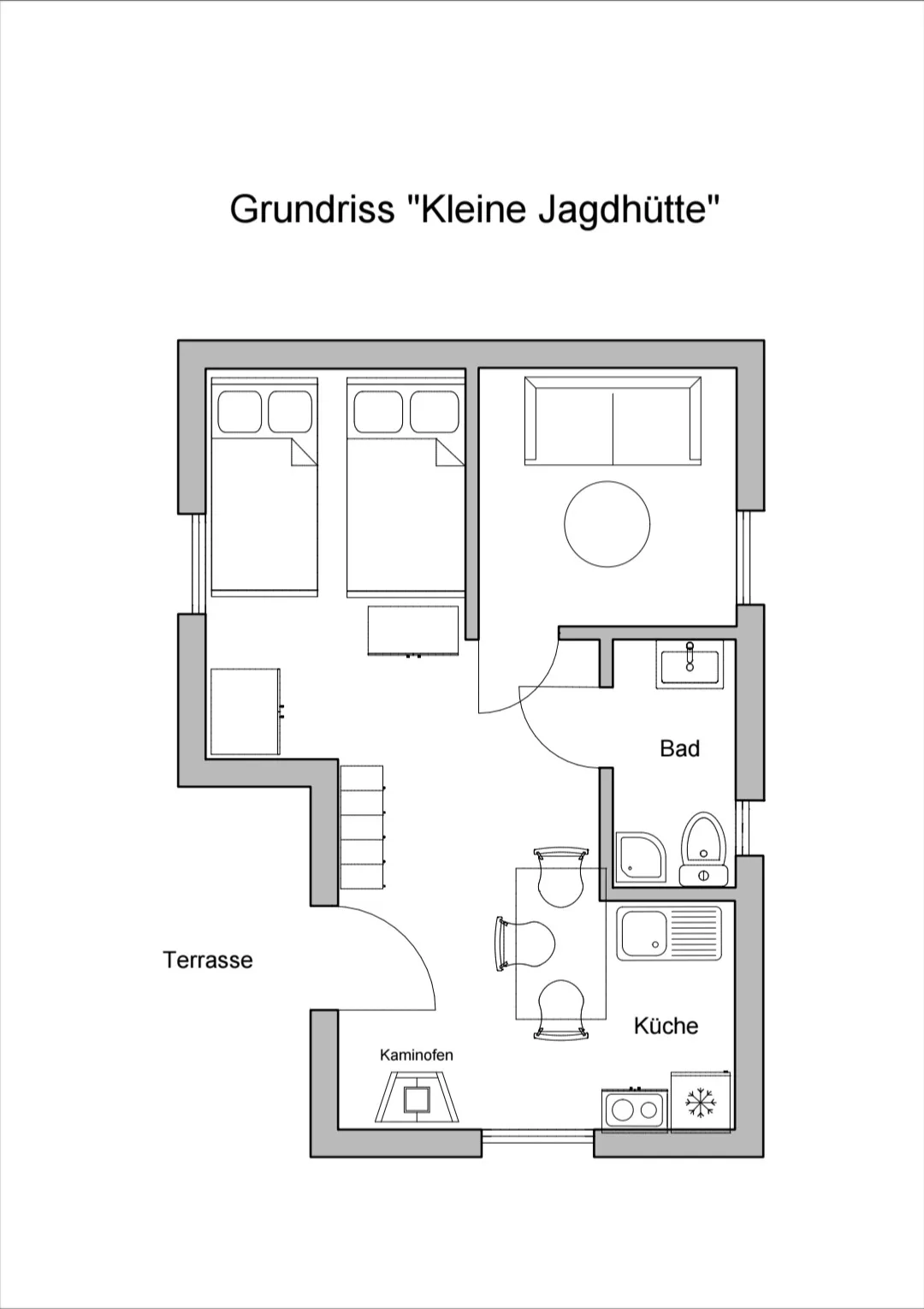 Kleine Jagdhütte