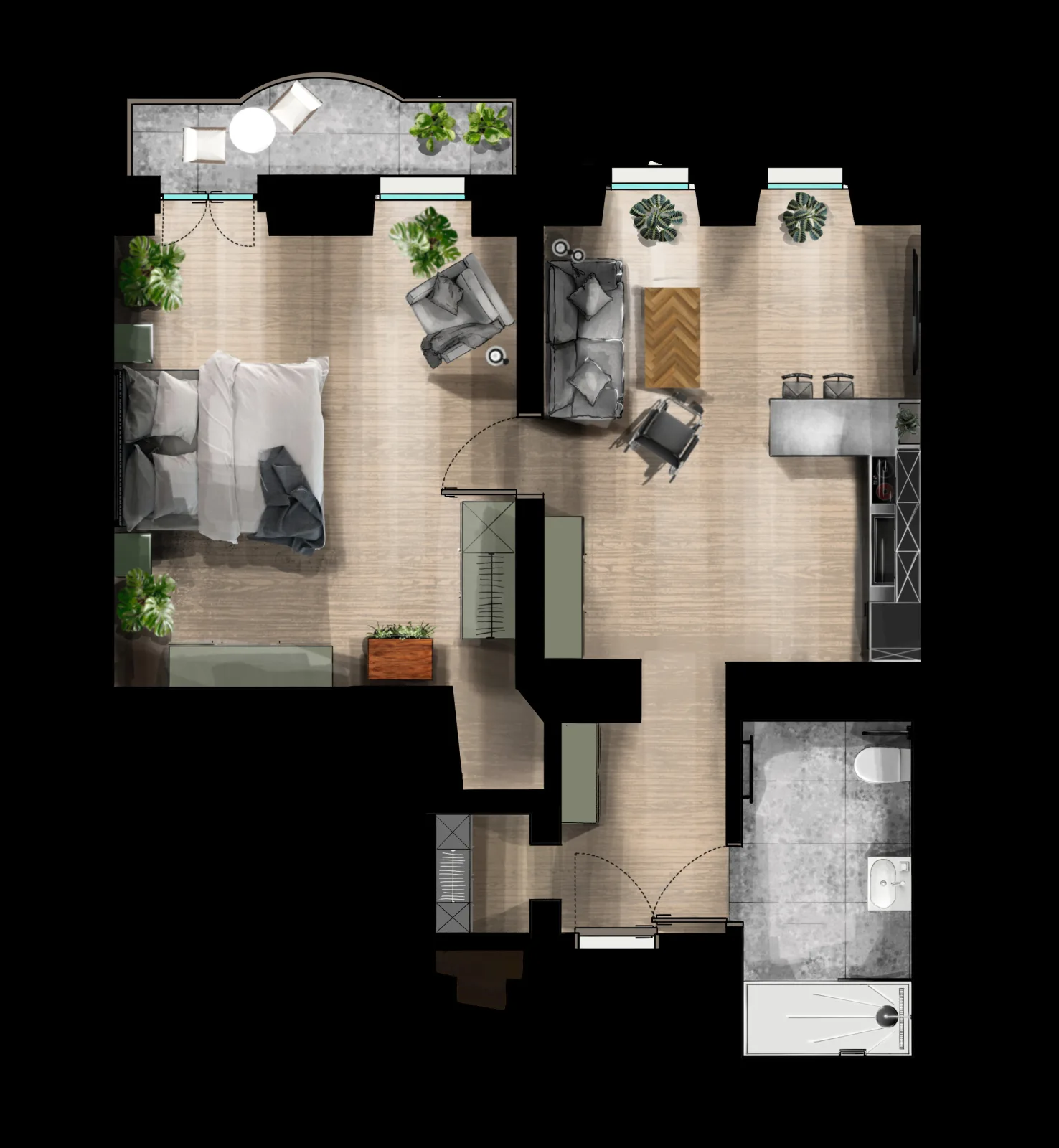 Fancy Apartment 01 - Urban Jungle Apartment