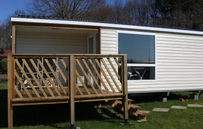 Mobilheim Herzmuschel mit Veranda am Kransburger See  (554)