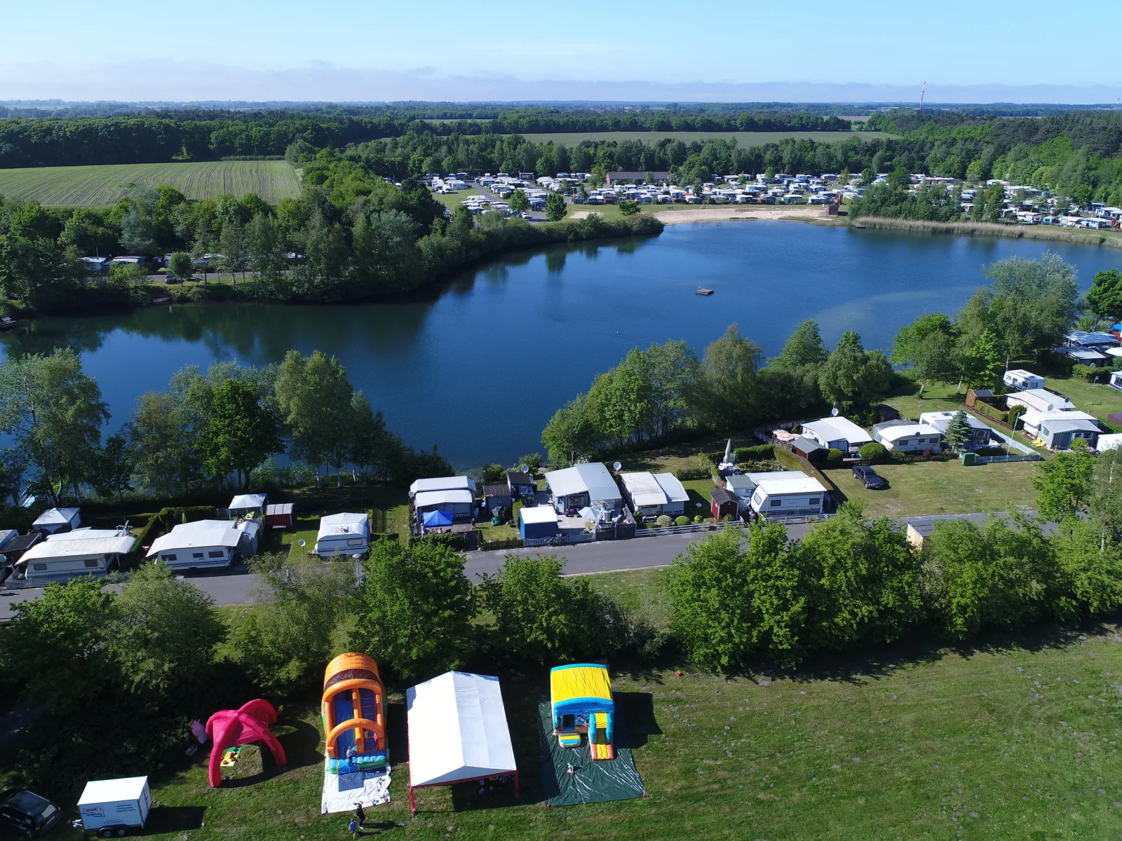 Mobilheim Herzmuschel mit Veranda am Kransburger See  (554)