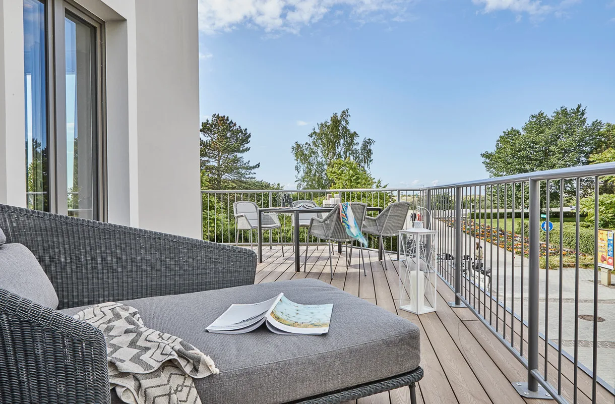 Baltic Hideaway Beach Hotel Warnemünde - Terrace SUITE mit Panorama Meerblick