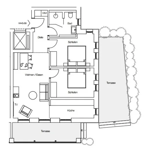 Villa Baltique - Family Suite mit Terrasse