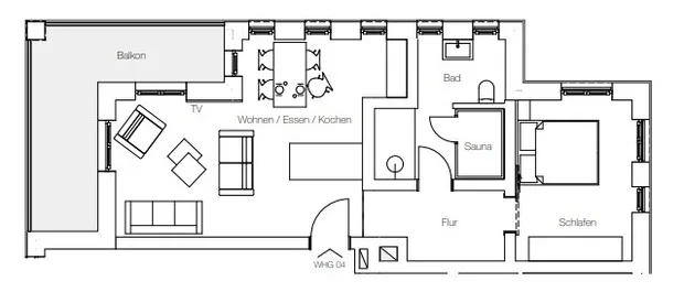 Villa Baltique - Sunrise Suite mit Sauna und Balkon