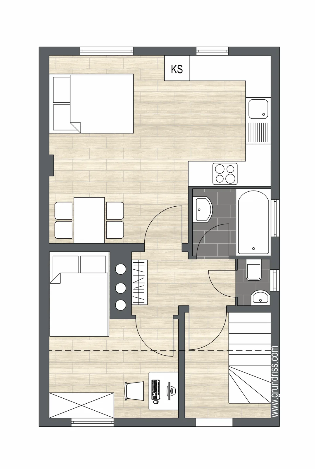 AyCatcherHomes - Sirius | Old Town | 2BR | 4 Guests