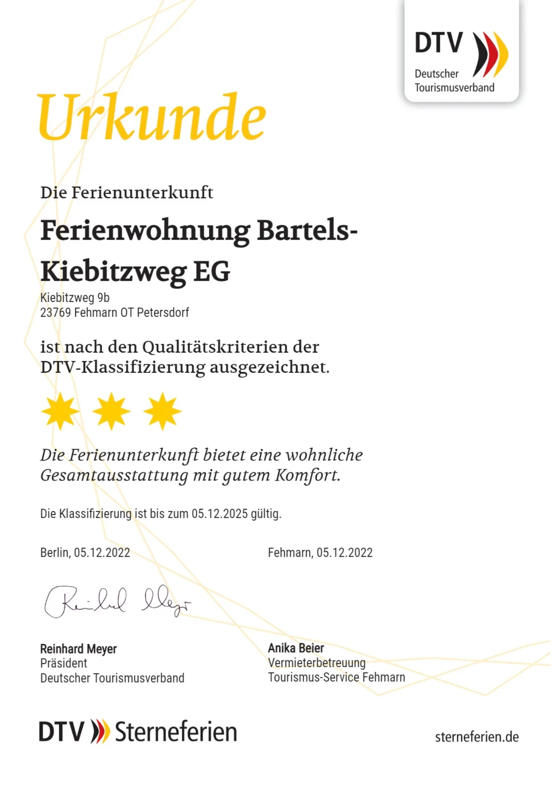 Ferienwohnung Bartels in Petersdorf mit Terrasse