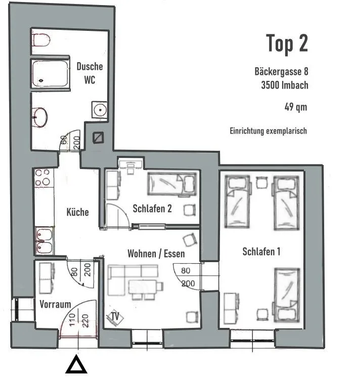 3500: Apartment KREMSTAL / Top 2