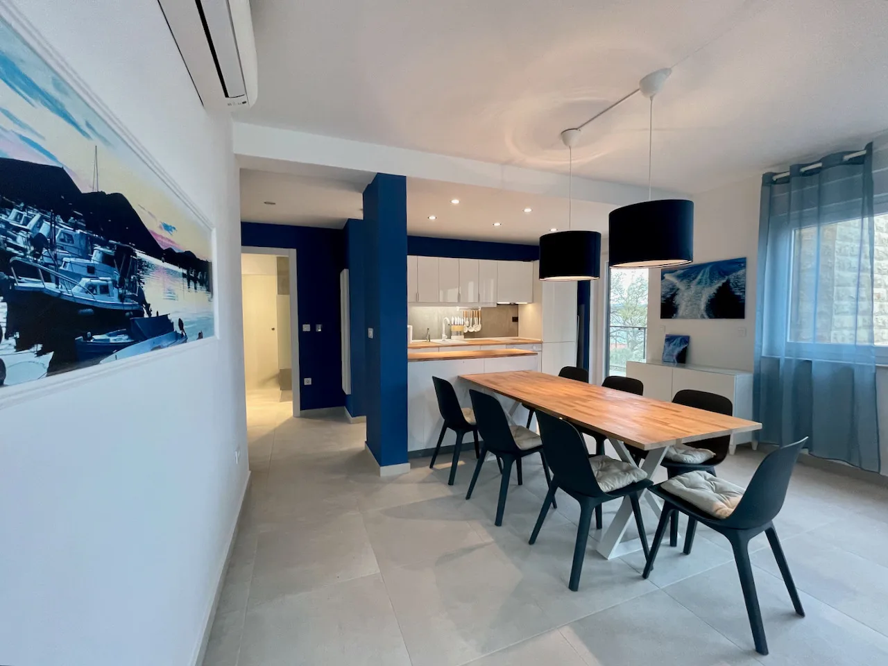 Exklusive Ferienwohnung mit Pool bis 7 Personen nur 60 m vom Strand