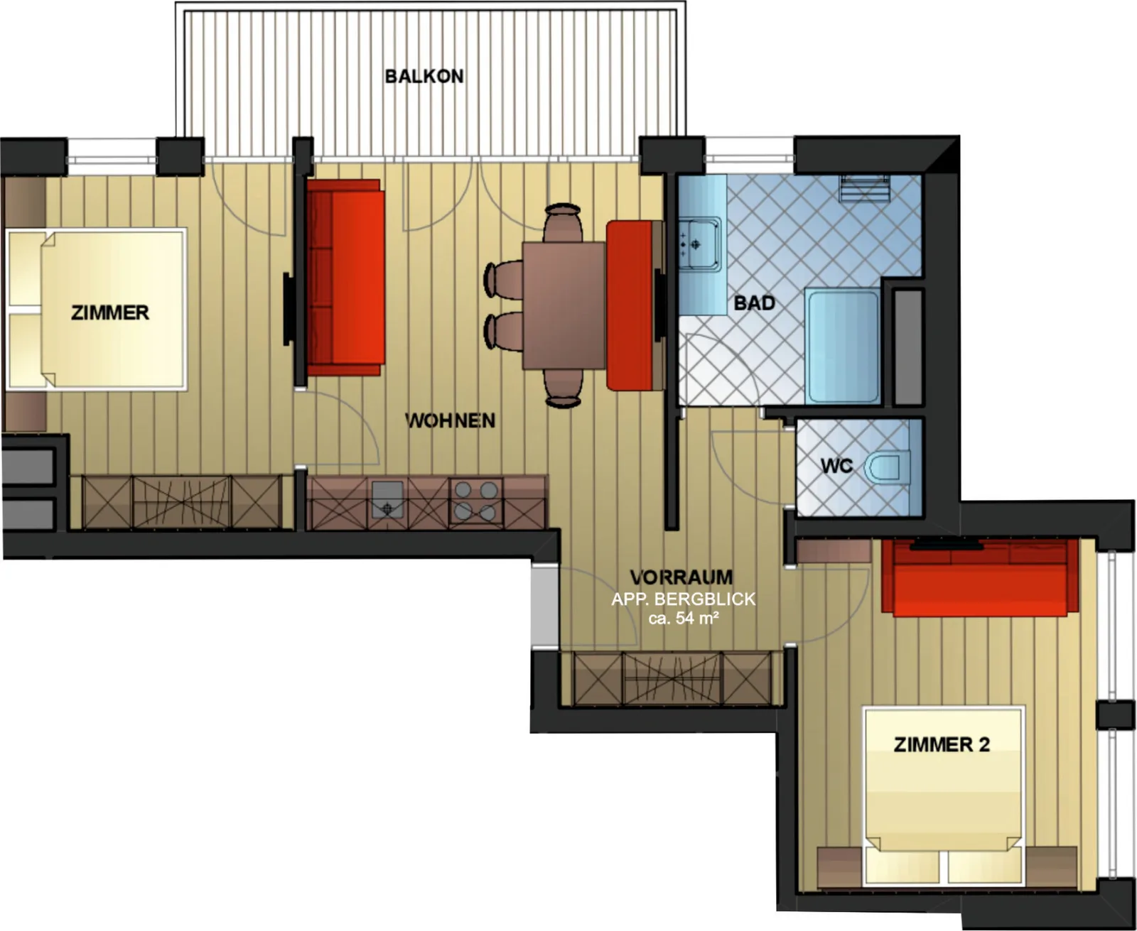 Appartement Bergblick