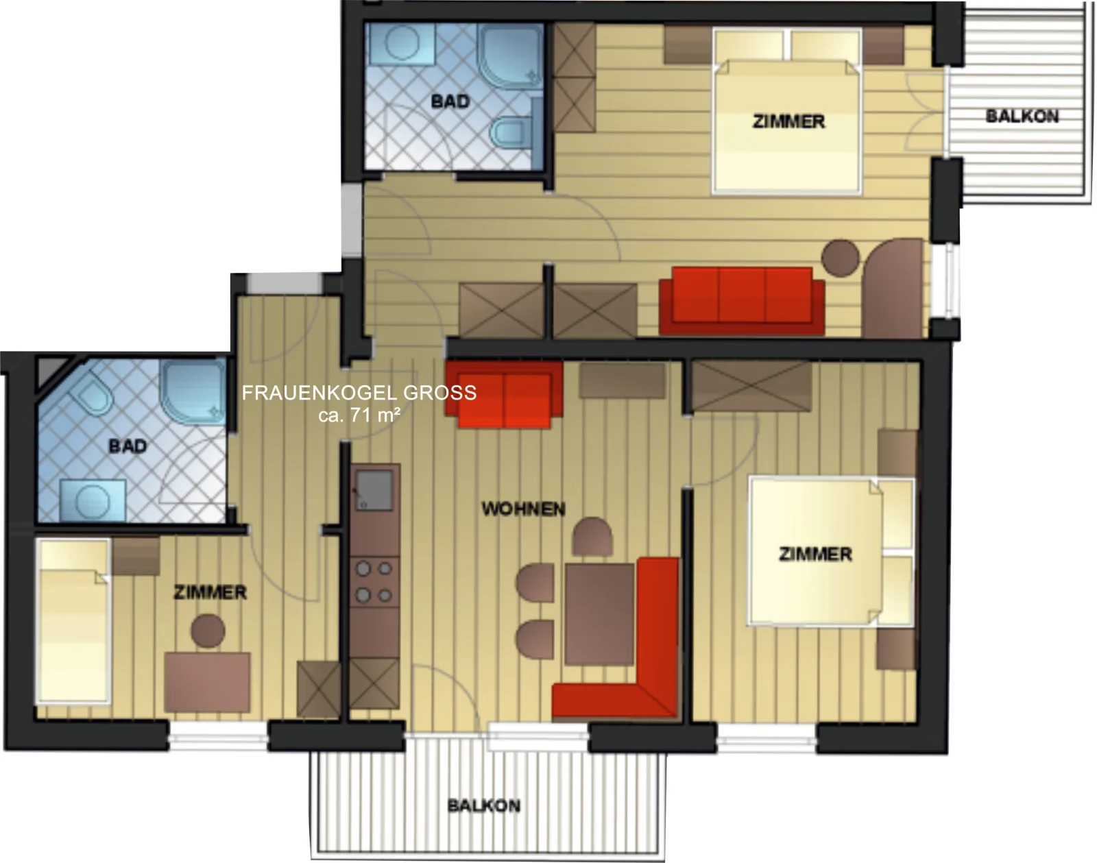 Appartement Frauenkogel Groß