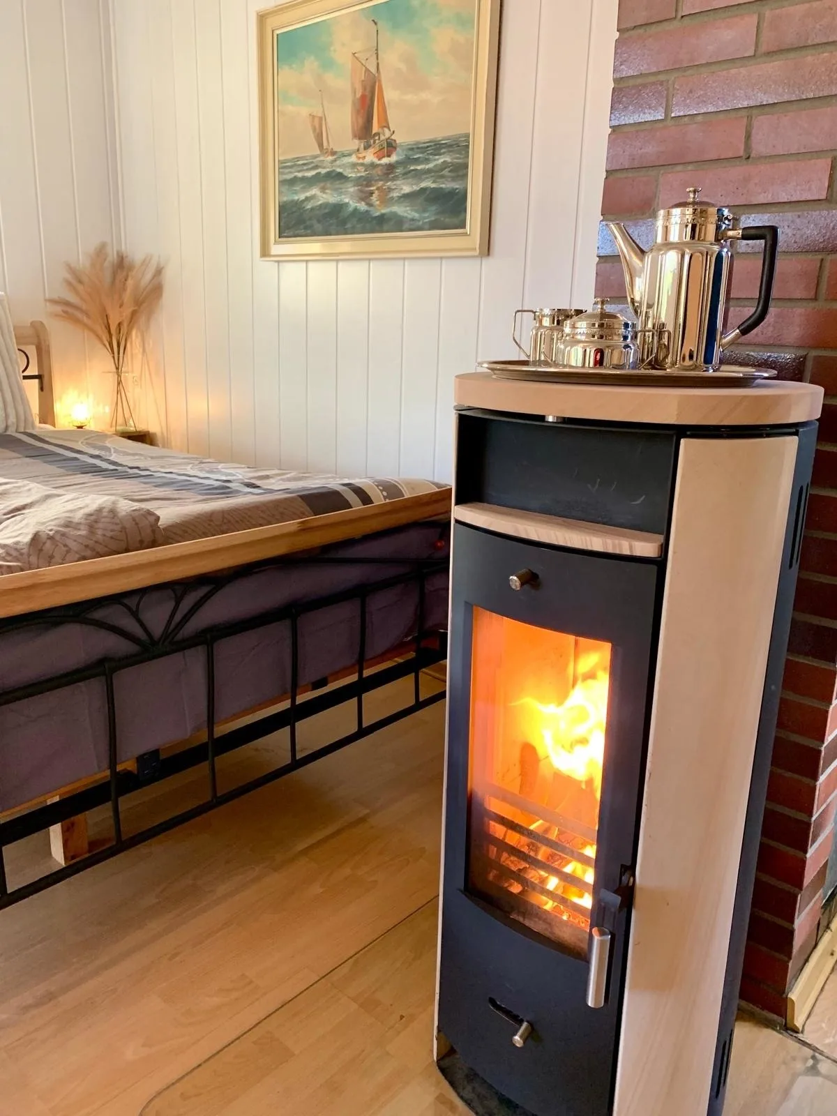 Haus am See mit Kamin in Mecklenburg