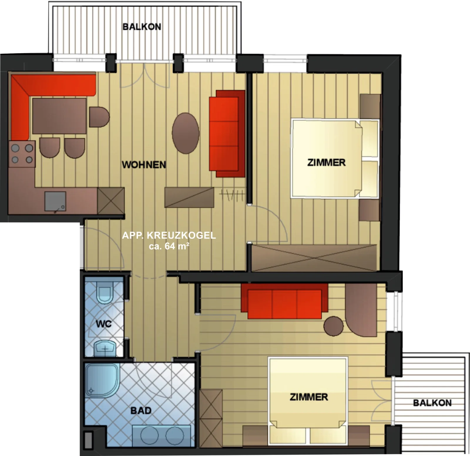 Appartement Kreuzkogel