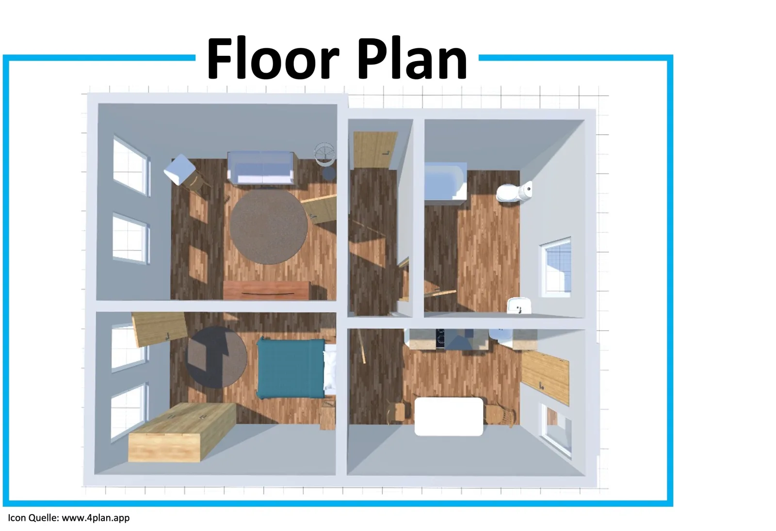 Zentrale 2 Zimmer Altbauwohnung mit Charme