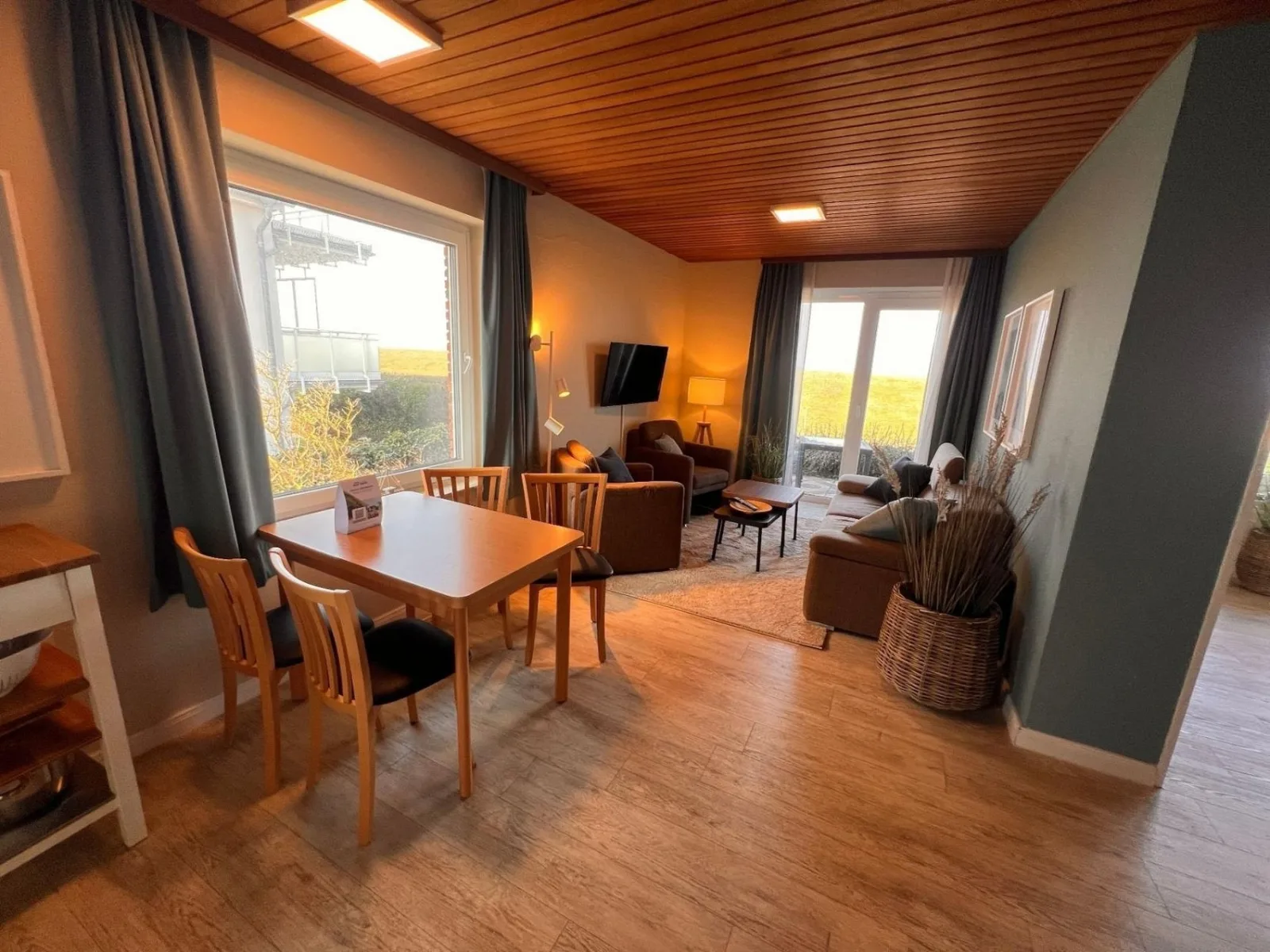 Ferienwohnung  NW 26 Terrasse mit Meerblick