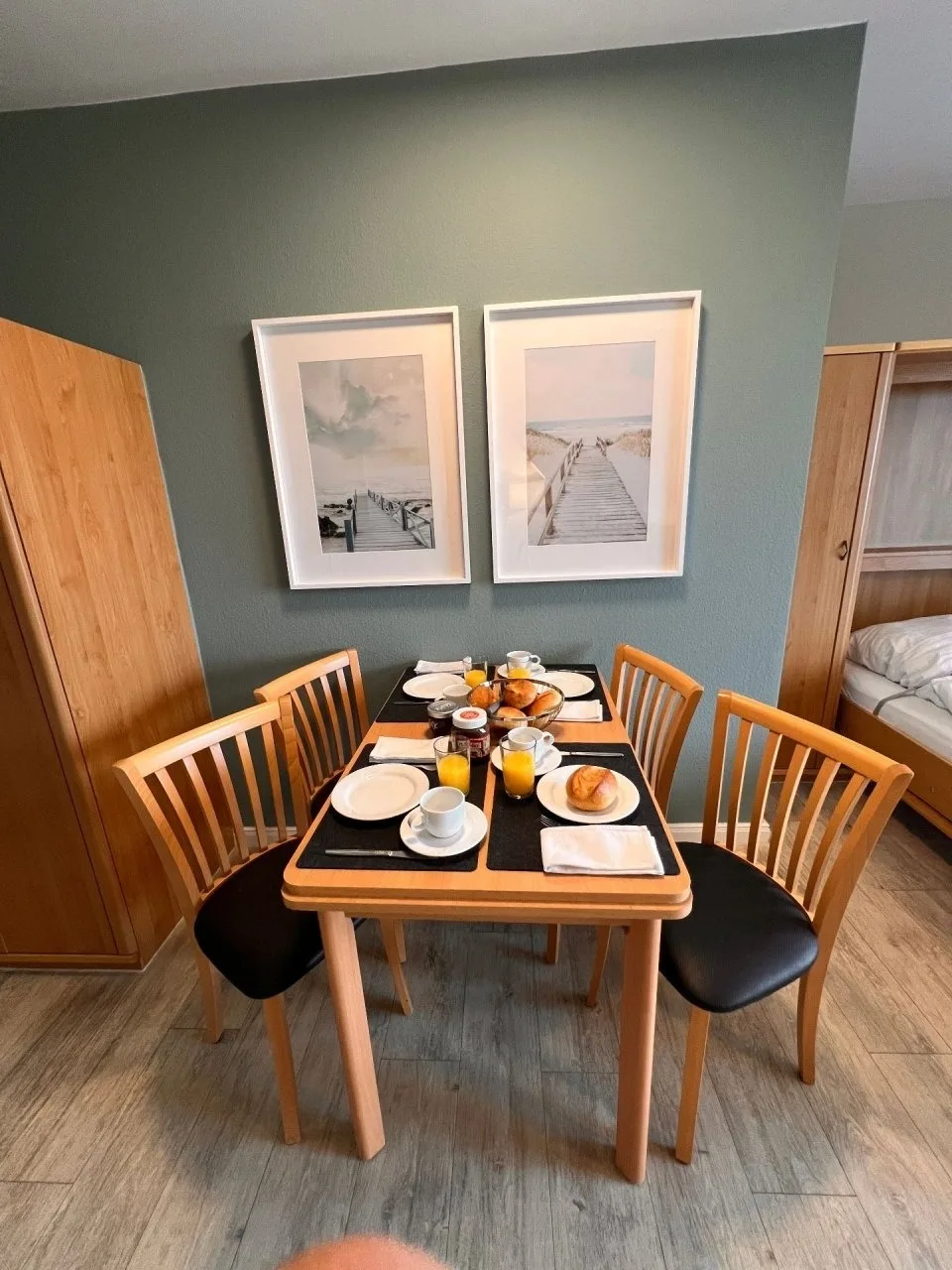 Ferienwohnung  NW 34 Balkon mit Meerblick