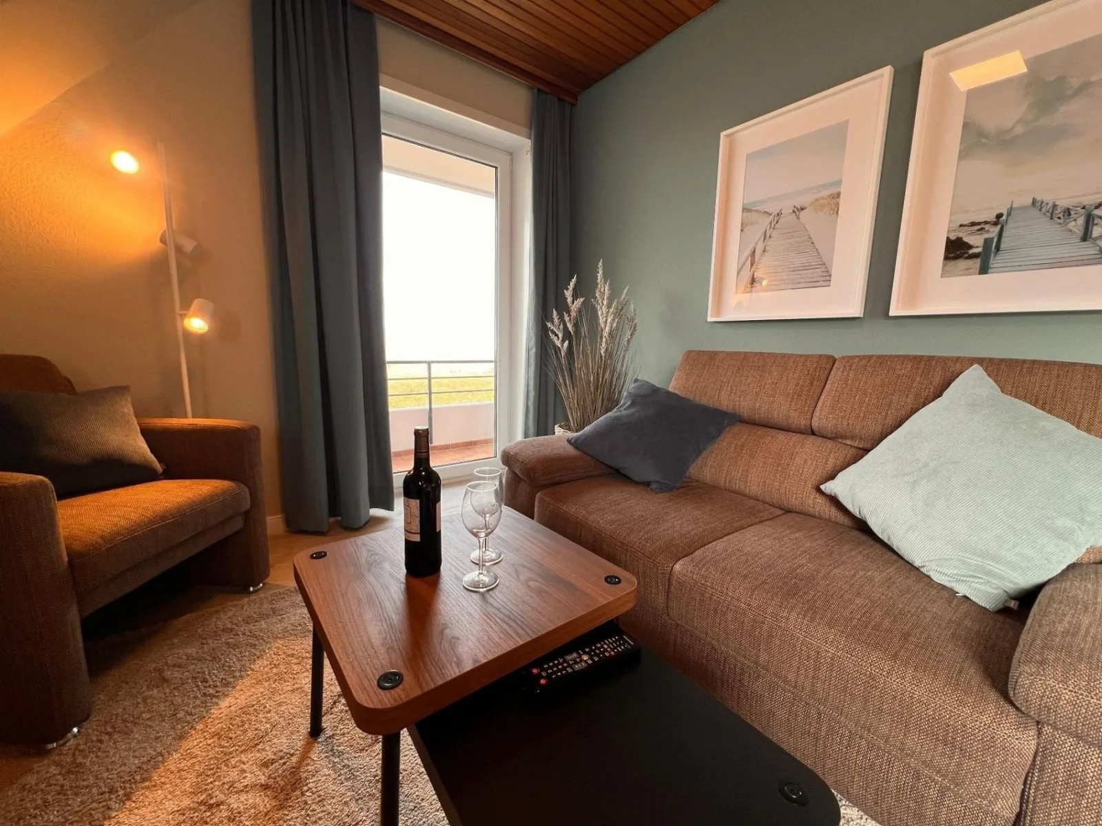 Ferienwohnung  NW 36 Balkon mit Meerblick