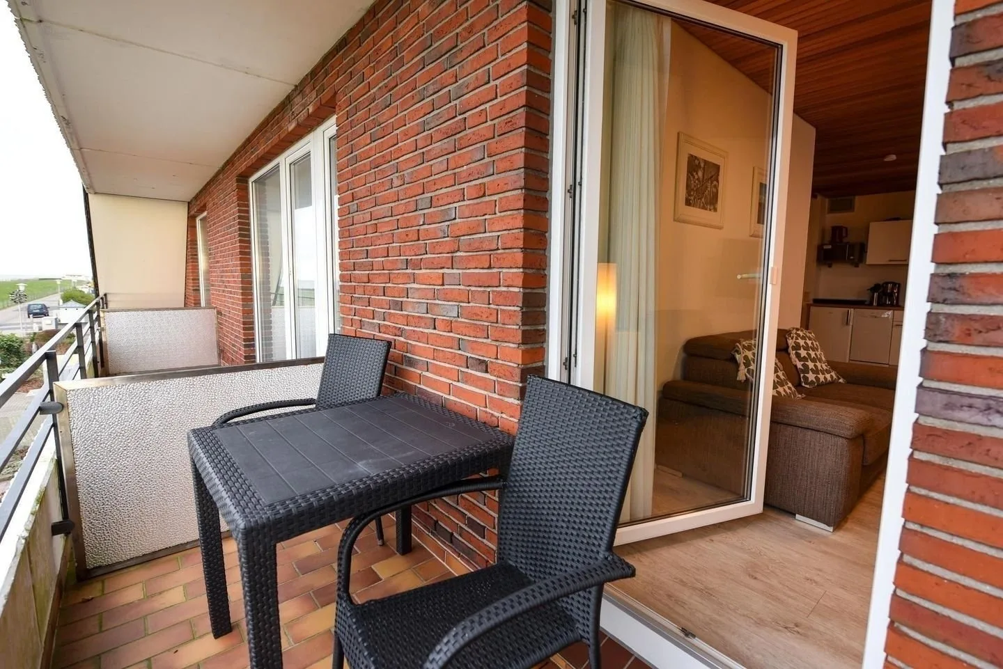 Ferienwohnung  NW 36 Balkon mit Meerblick