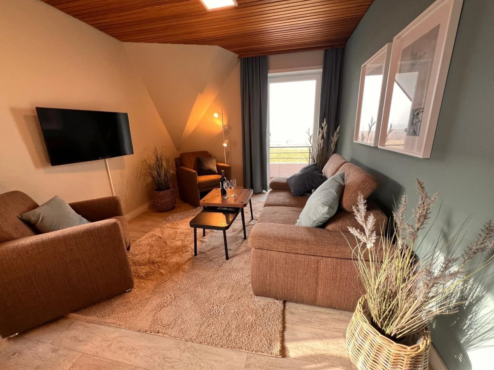 Ferienwohnung  NW 36 Balkon mit Meerblick