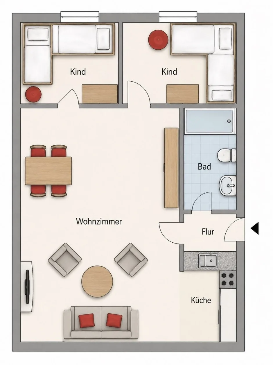 Ferienwohnung  NW 41  Meerblick