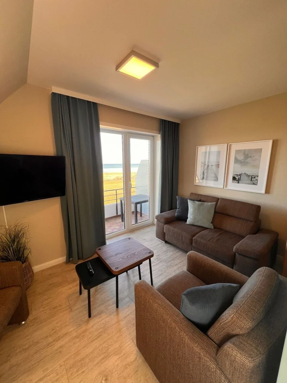 Ferienwohnung  NW 43 Balkon mit Meerblick