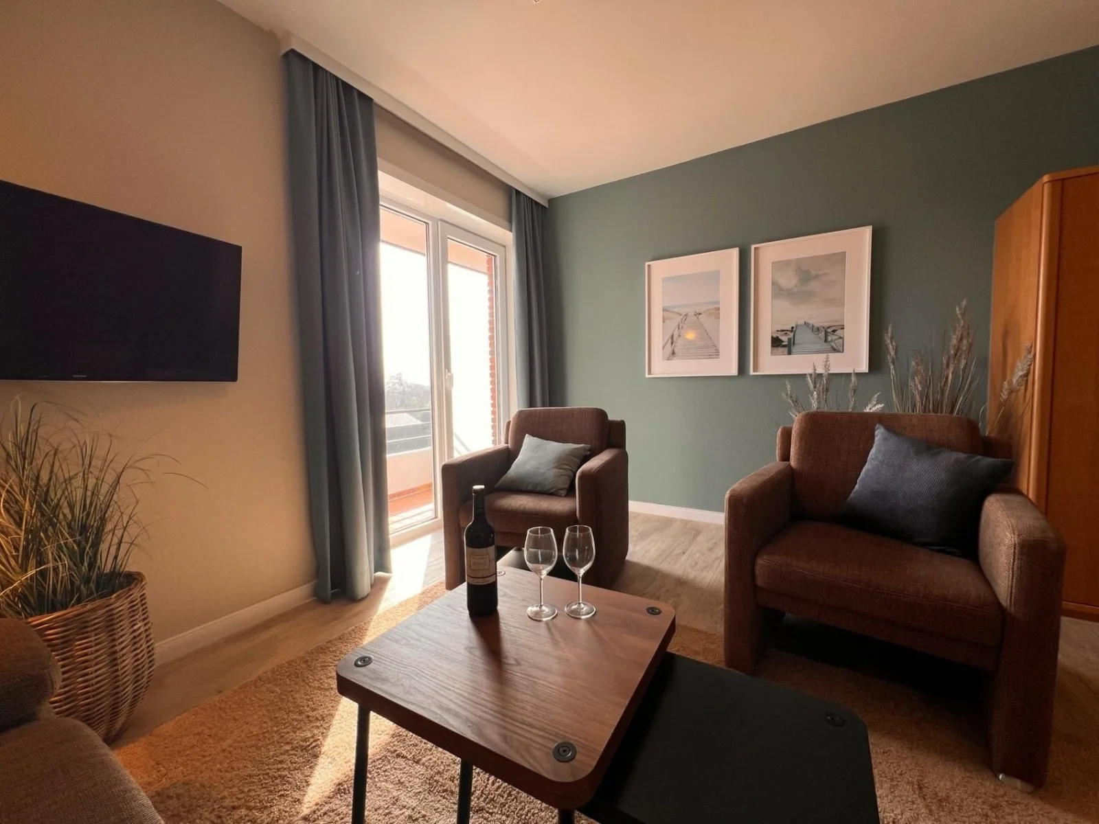 Ferienwohnung  NW 45 mit Süd Balkon