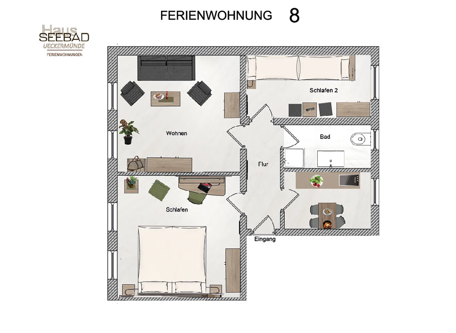FEWO Haus Seebad Ueckermünde