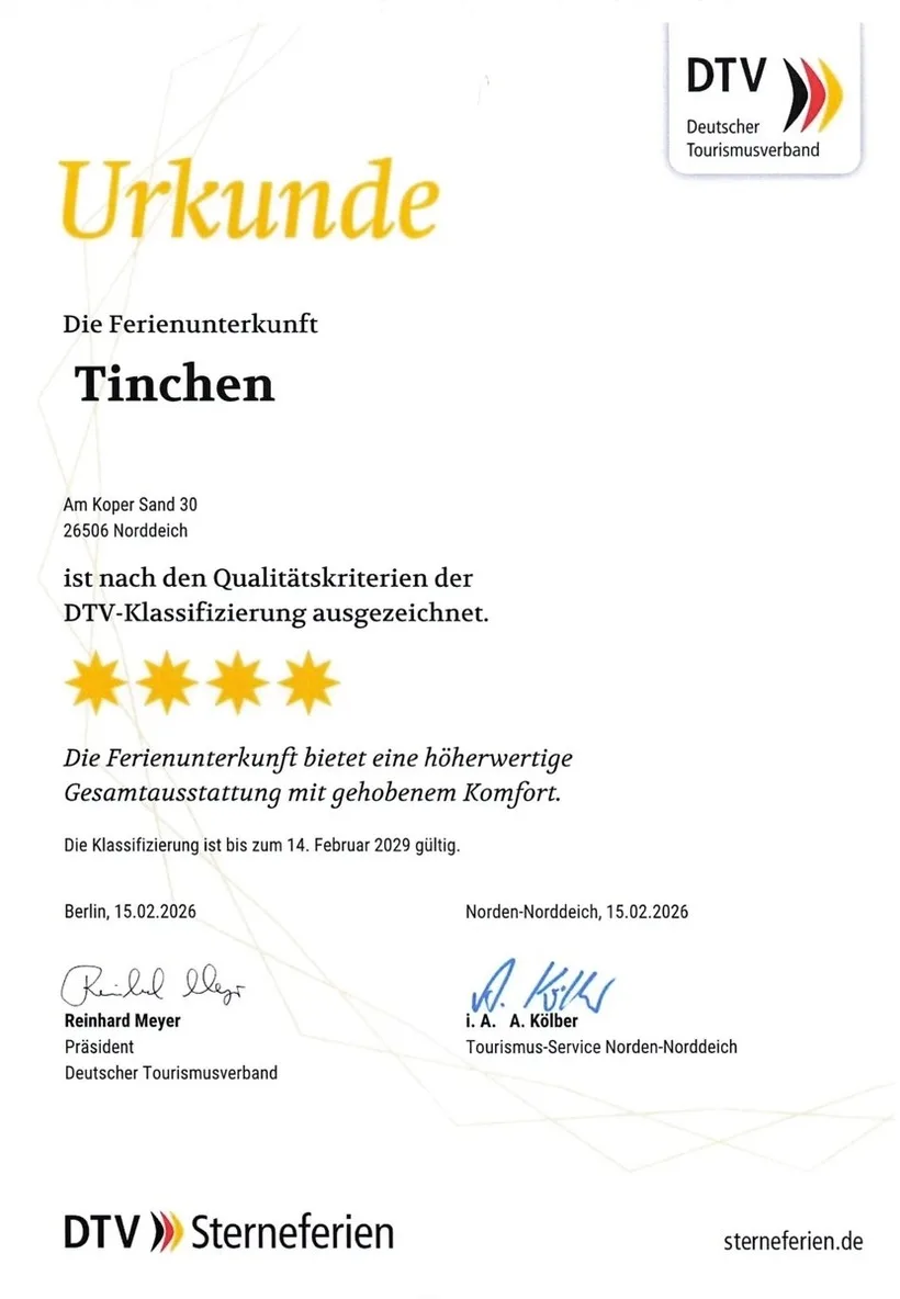 Küsters Ferienwohnung Tinchen