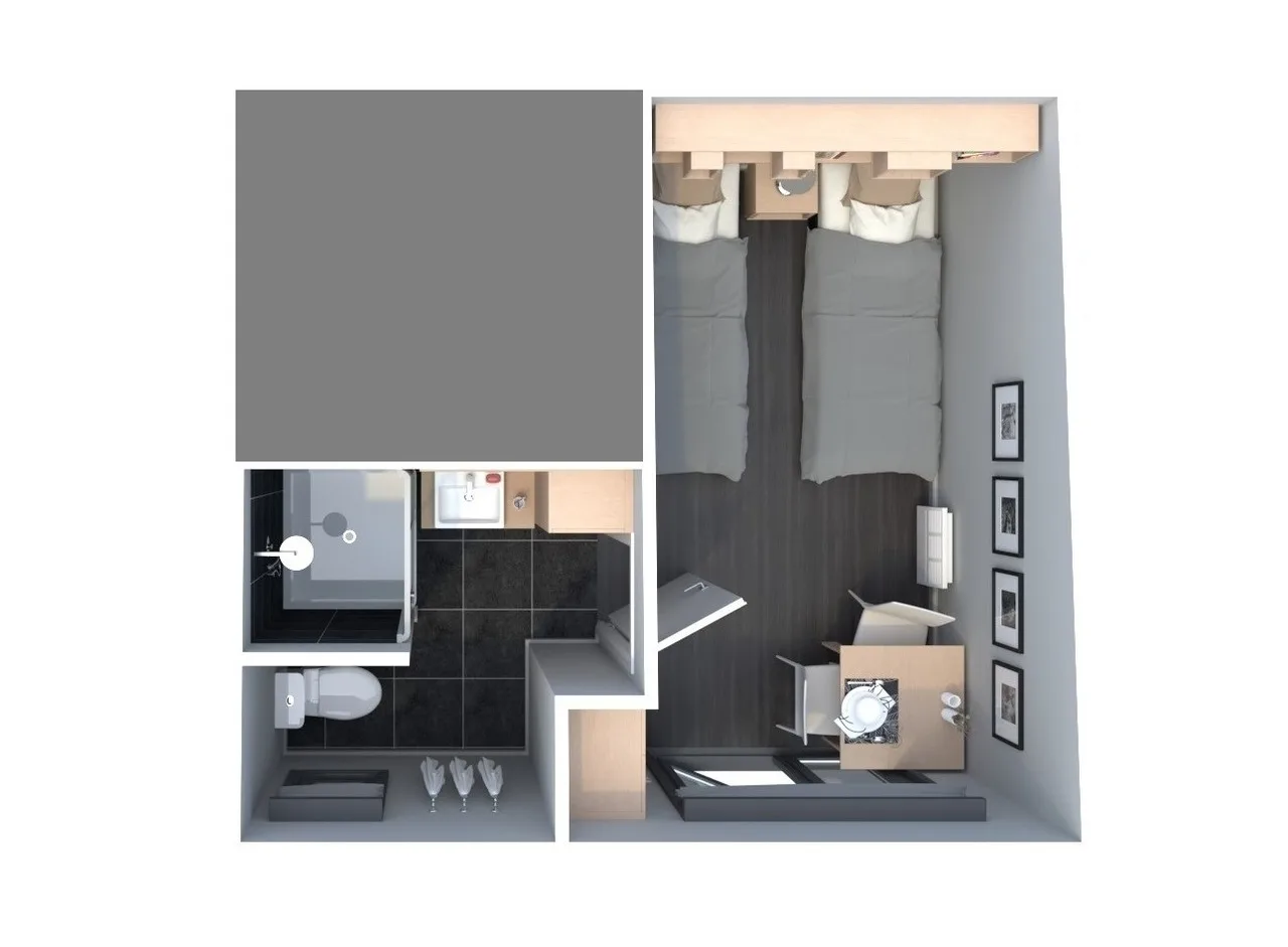Economy Hotelzimmer 2a