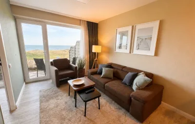 Ferienwohnung  NW 24  Terasse mit Meerblick