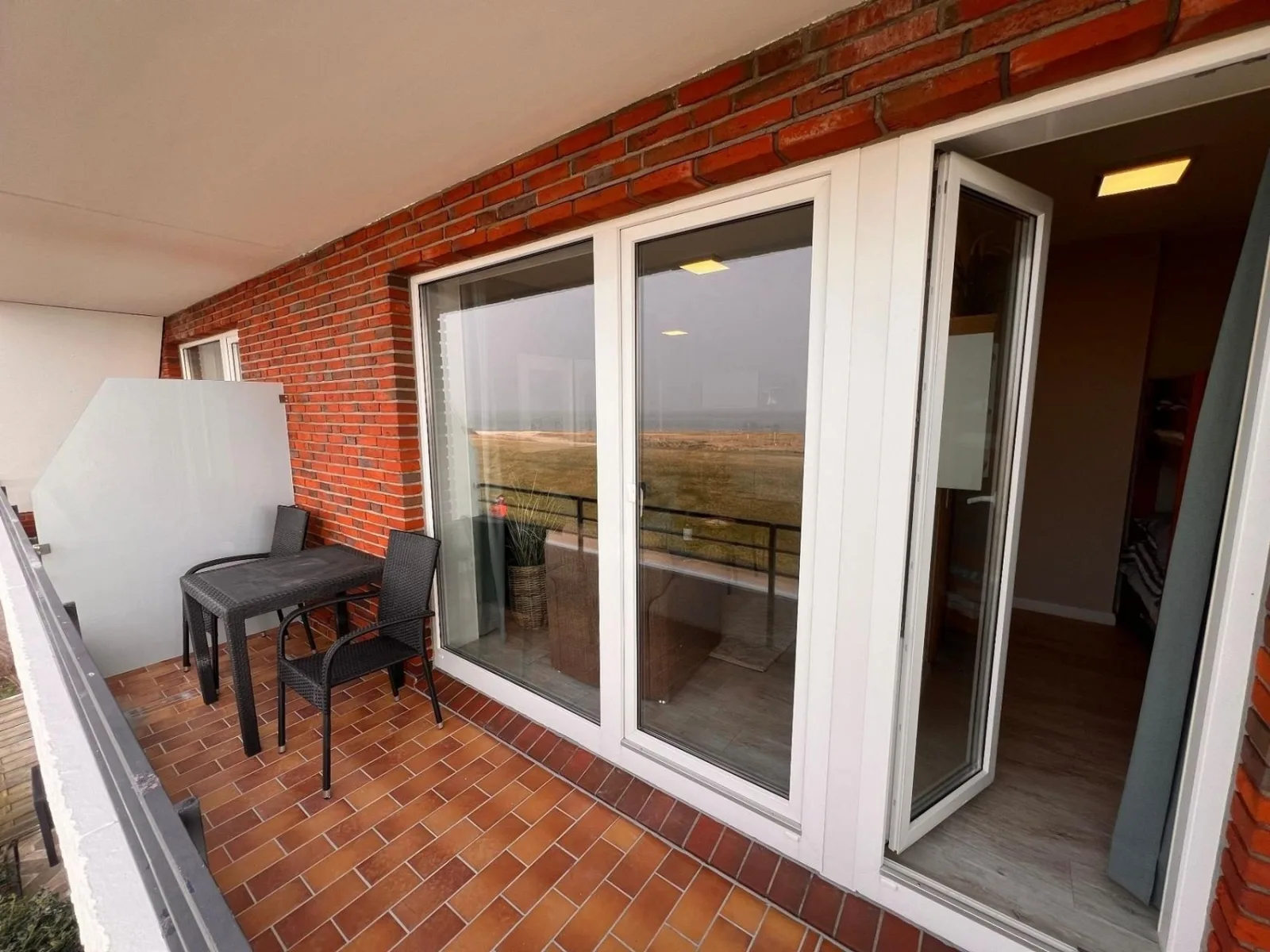 Ferienwohnung  NW 35 Balkon mit Meerblick