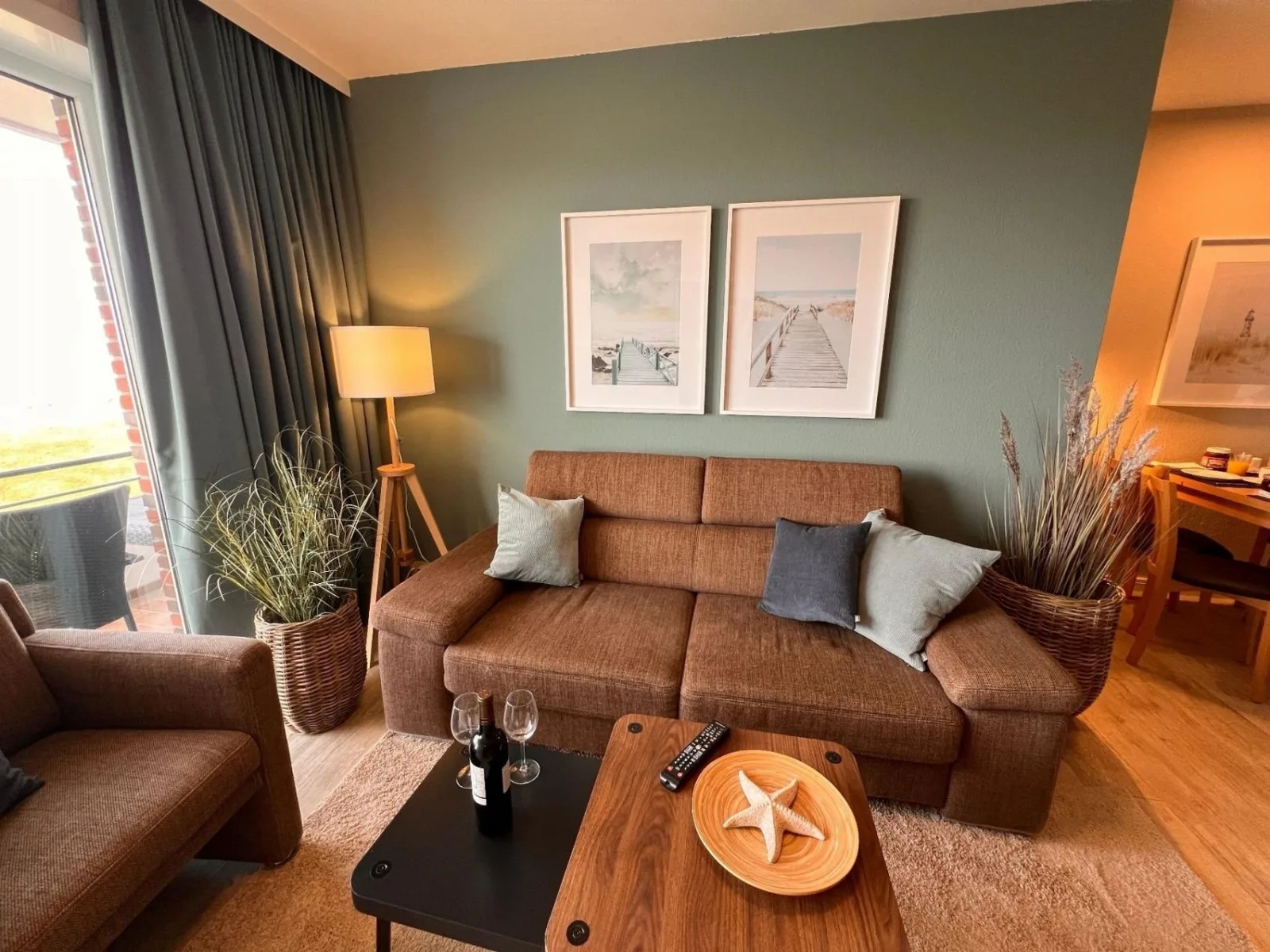 Ferienwohnung  NW 35 Balkon mit Meerblick