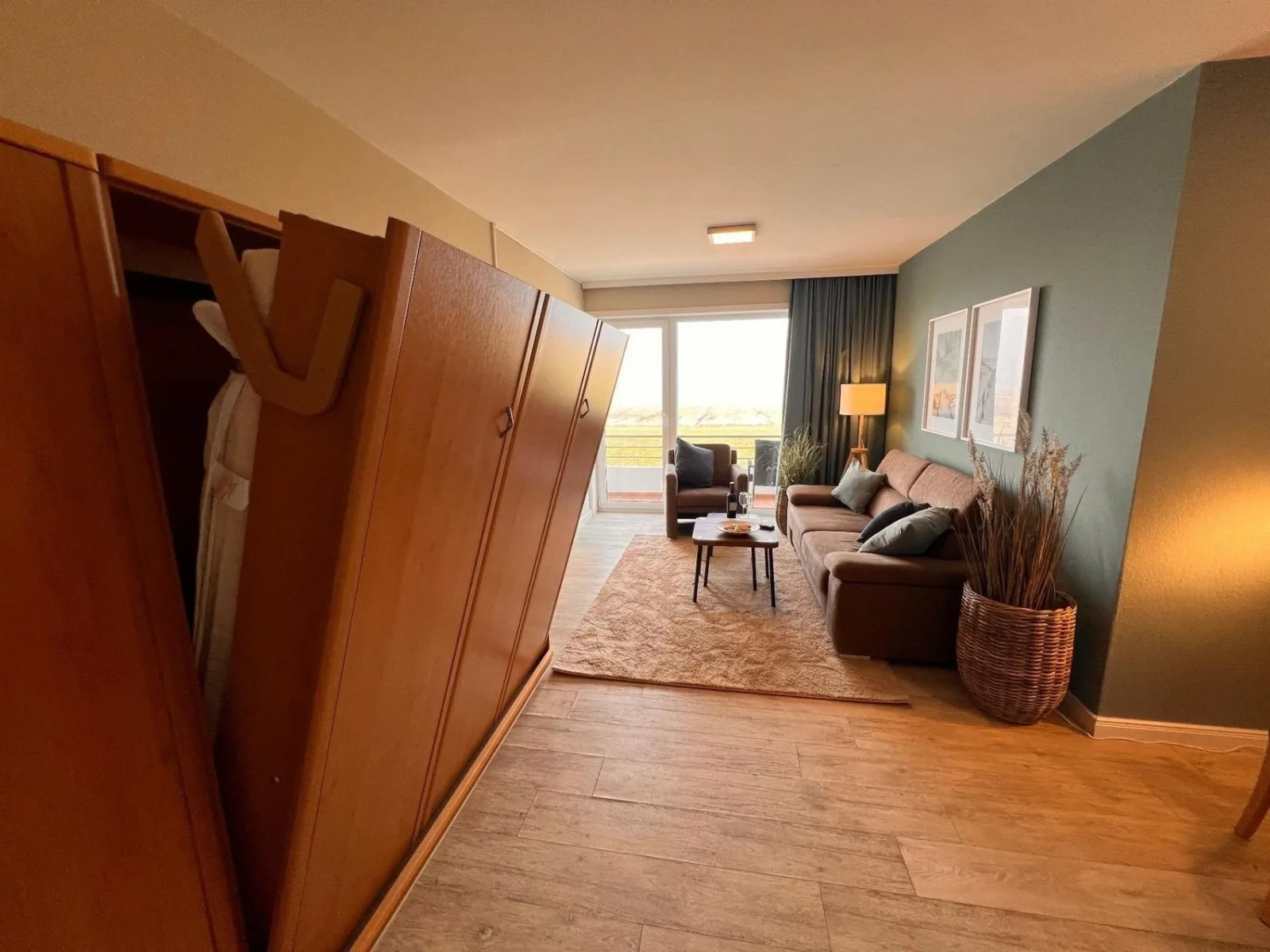 Ferienwohnung  NW 35 Balkon mit Meerblick