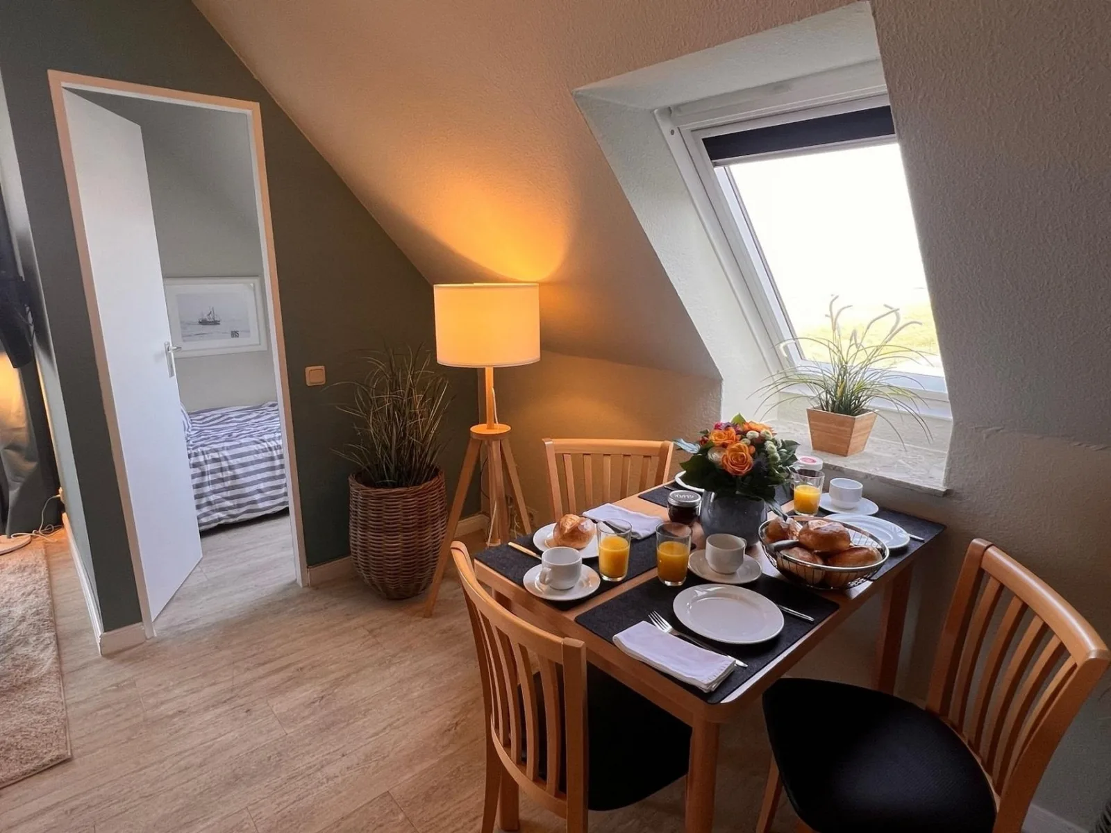 Ferienwohnung  NW 42 Balkon mit Meerblick