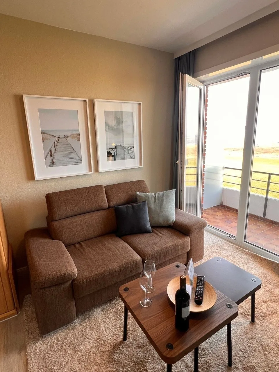 Ferienwohnung  NW 42 Balkon mit Meerblick