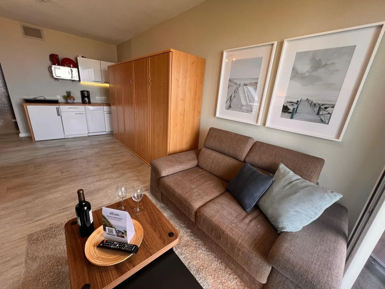 Ferienwohnung  NW 42 Balkon mit Meerblick