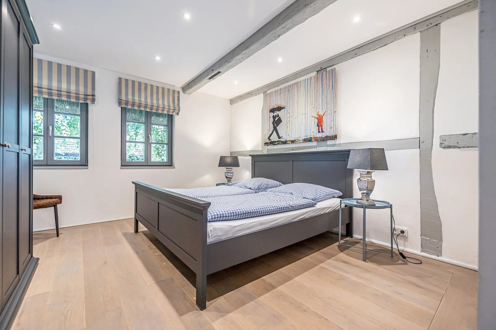 Weiße Reetdachkate Wohnung 2