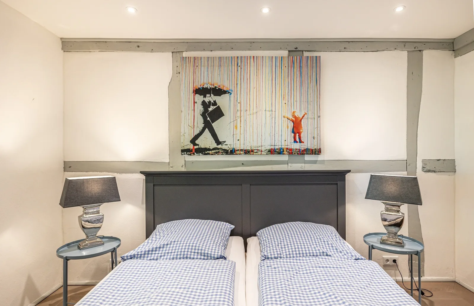 Weiße Reetdachkate Wohnung 2