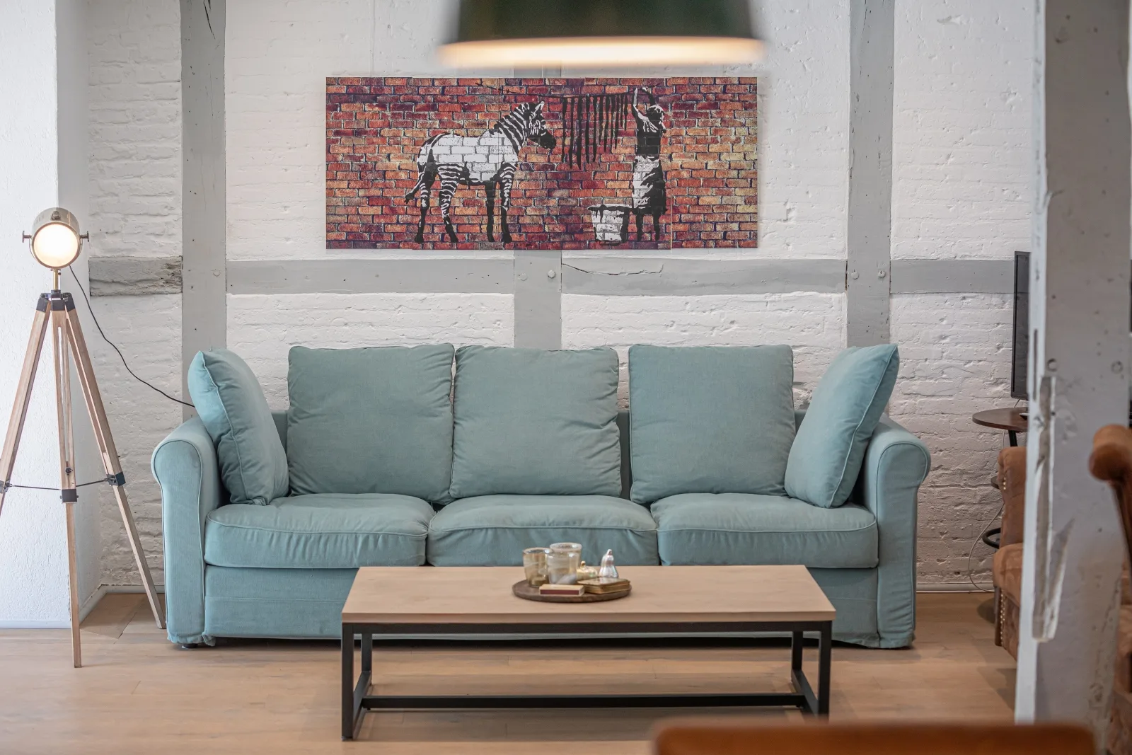 Weiße Reetdachkate Wohnung 2