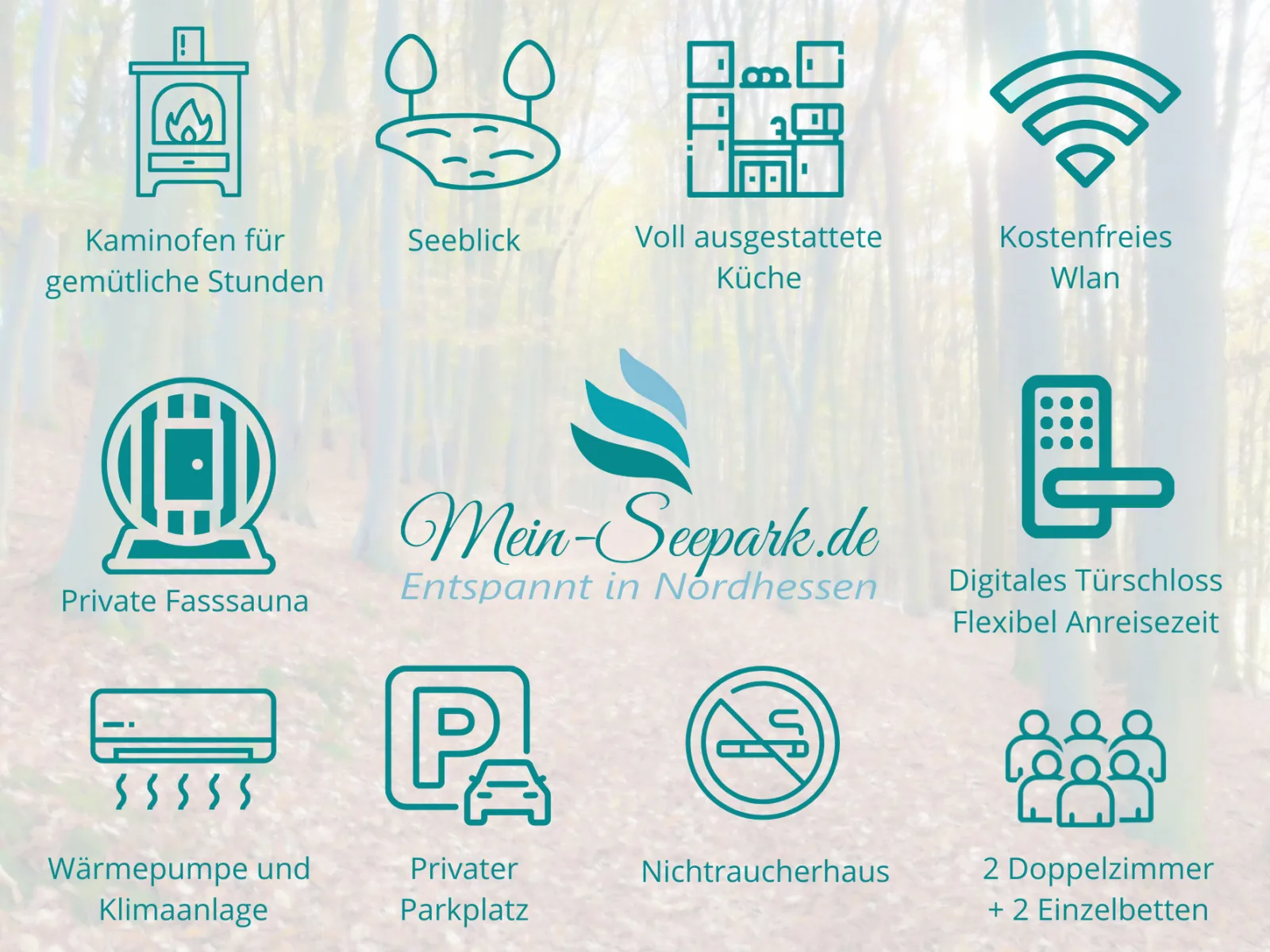 Natur pur mit Seeblick - Ferienhaus Helly von Mein-Seepark mit eigener Sauna