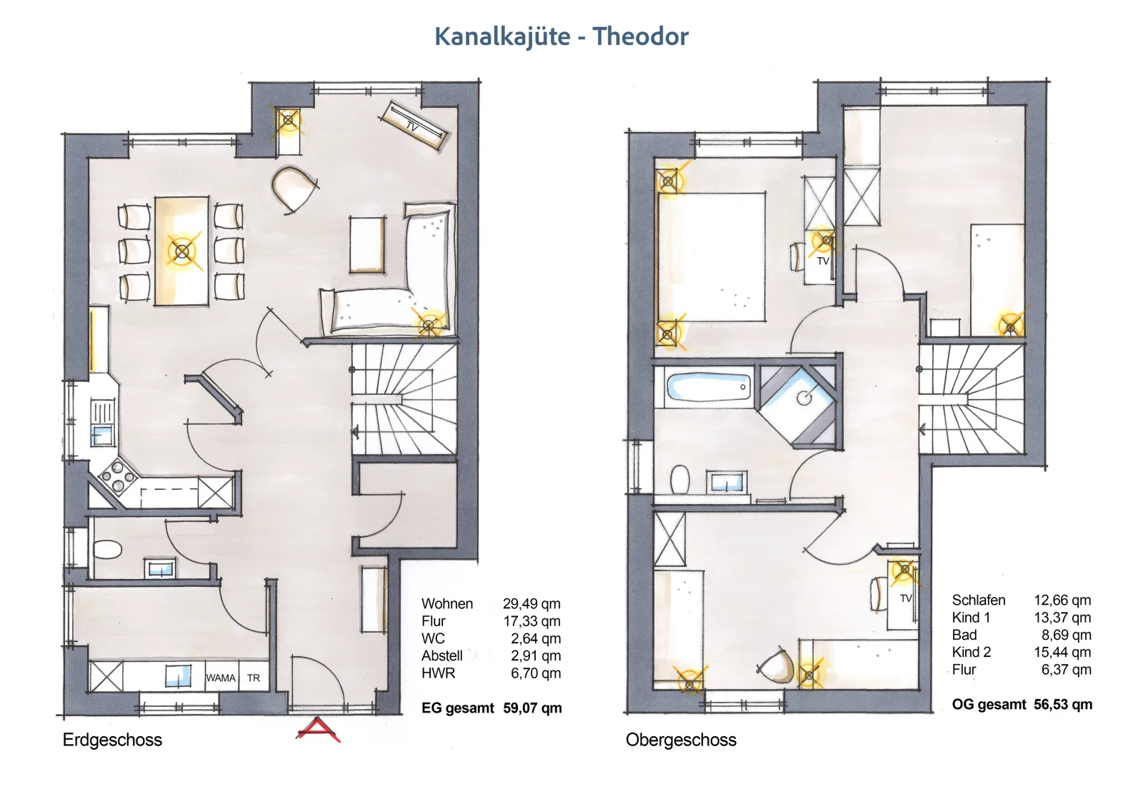 Kanalkajüte Theodor