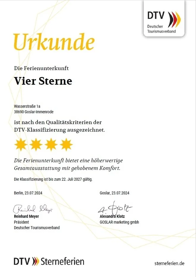 Ferienwohnung "Vier Sterne"