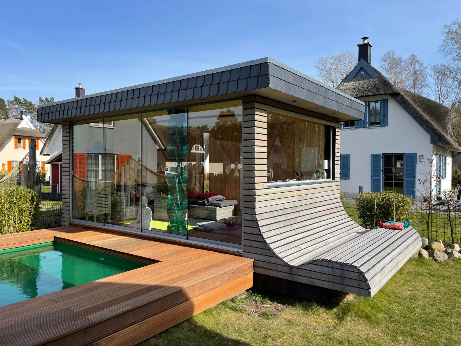 Traum Reethaus am Meer &ndash; mit Pool, Sauna & Yoga