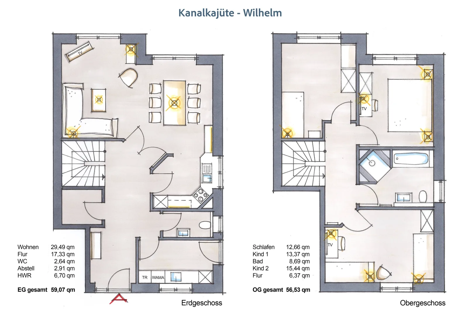 Kanalkajüte Wilhelm