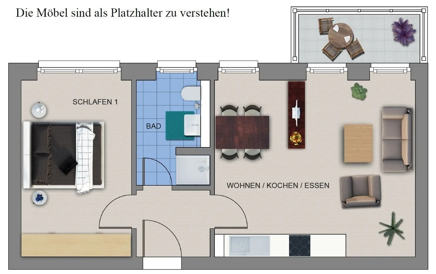 Haus EbenEzer FeWo 205 Sommerabend