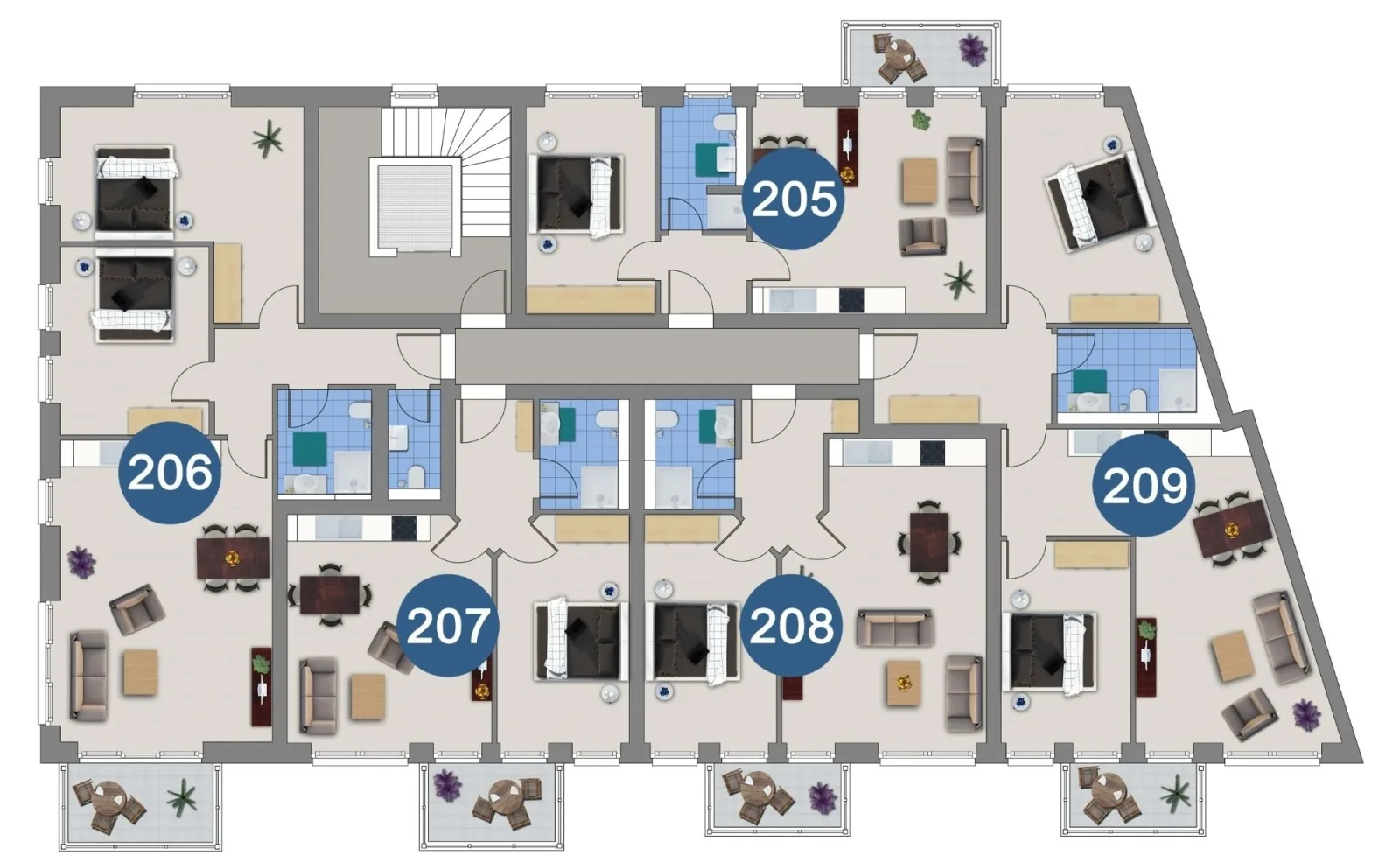 Haus EbenEzer FeWo 207 Meeresstrand