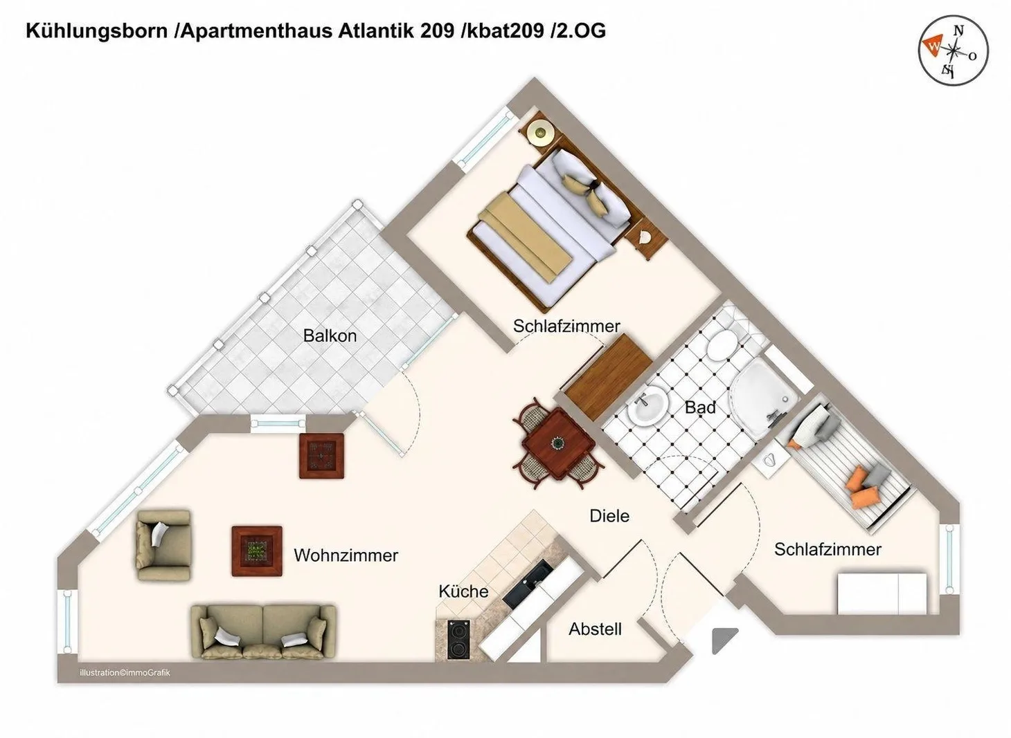 Haus Atlantik, WE 2.09