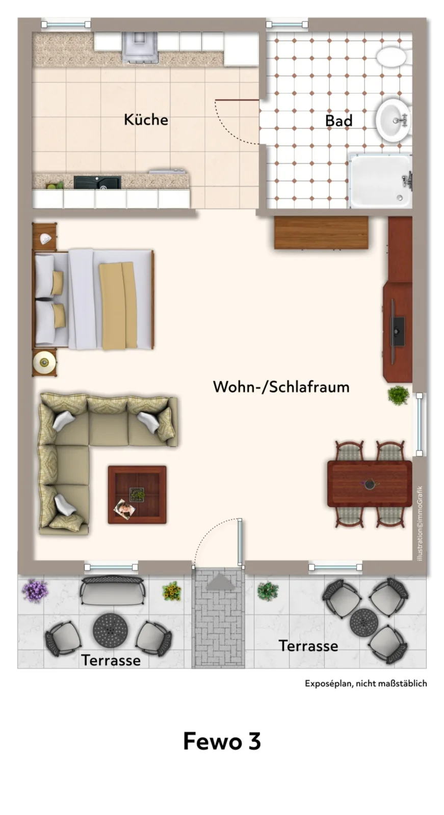 EderseeGlück - Fewo 3 **** (ebenerdig / klimatisiert)